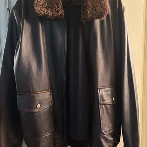 Thursday Boot Company Brown Leather Jacket